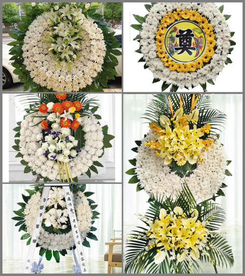 山东聊城冠县甘官屯乡花圈速递